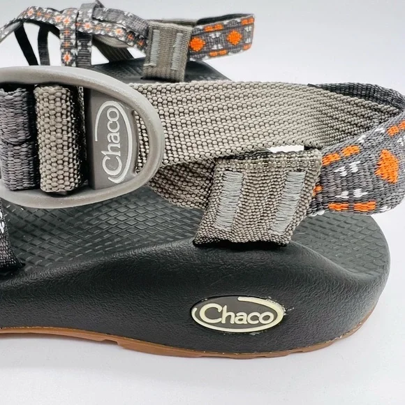 CHACO WOMEN’S STRAPPY OUTDOOR ADVENTURE SANDALS GRAY/ORANGE SIZE 7 - Picture 4 of 11